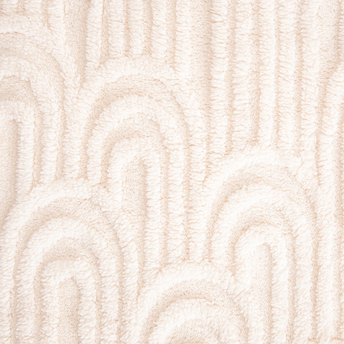DARIN Soft Ecru Blanket with Structured Pattern 150x200cm