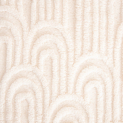 DARIN Soft Ecru Blanket with Structured Pattern 150x200cm