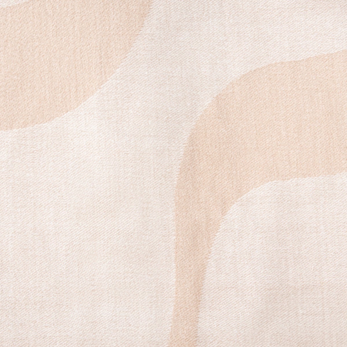 KALOR Beige Jacquard Pattern Blanket with Fringe 135x200cm