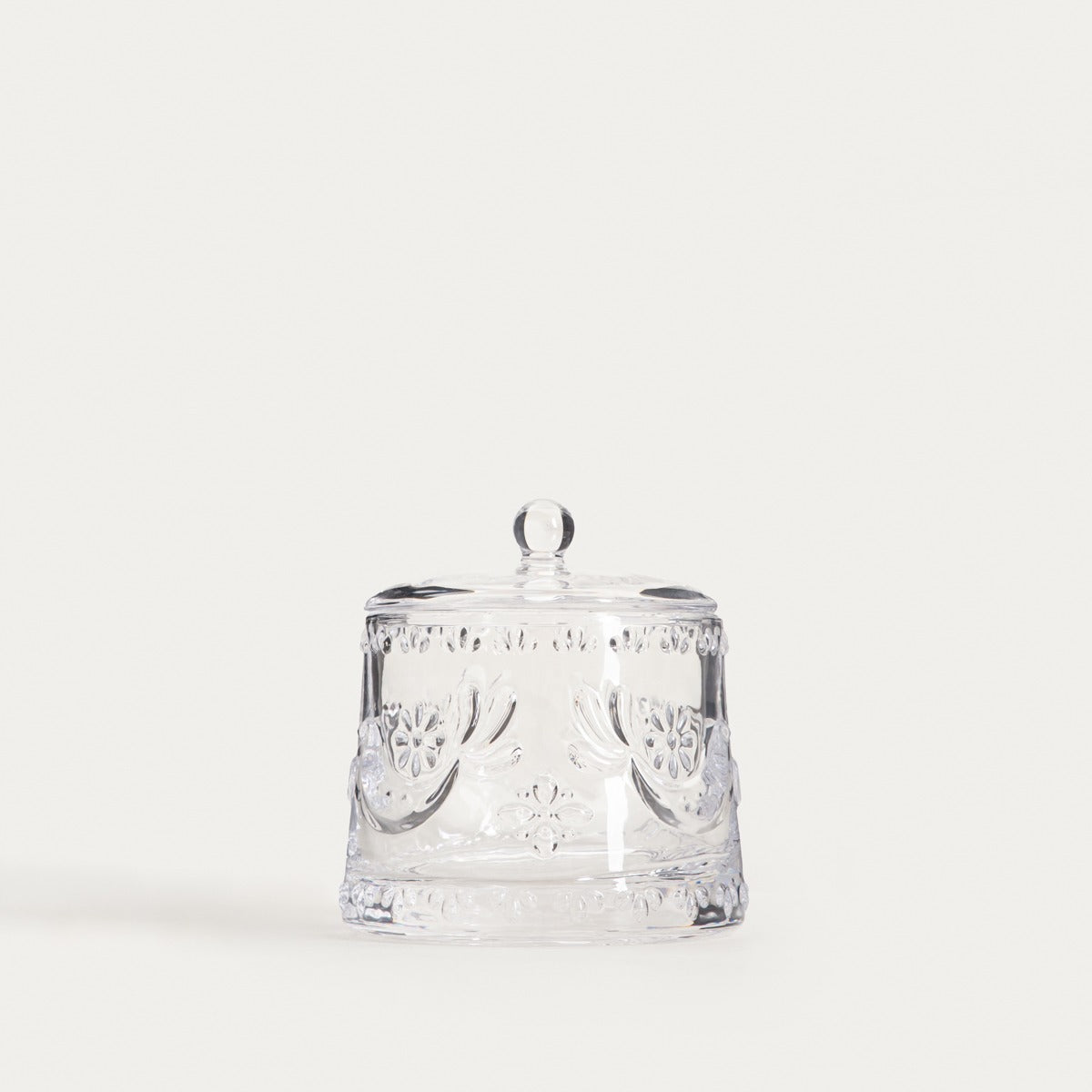 Creston Glass Sugar Bowl with Bird Motif 0.26L