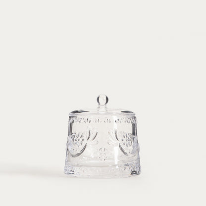 Creston Glass Sugar Bowl with Bird Motif 0.26L
