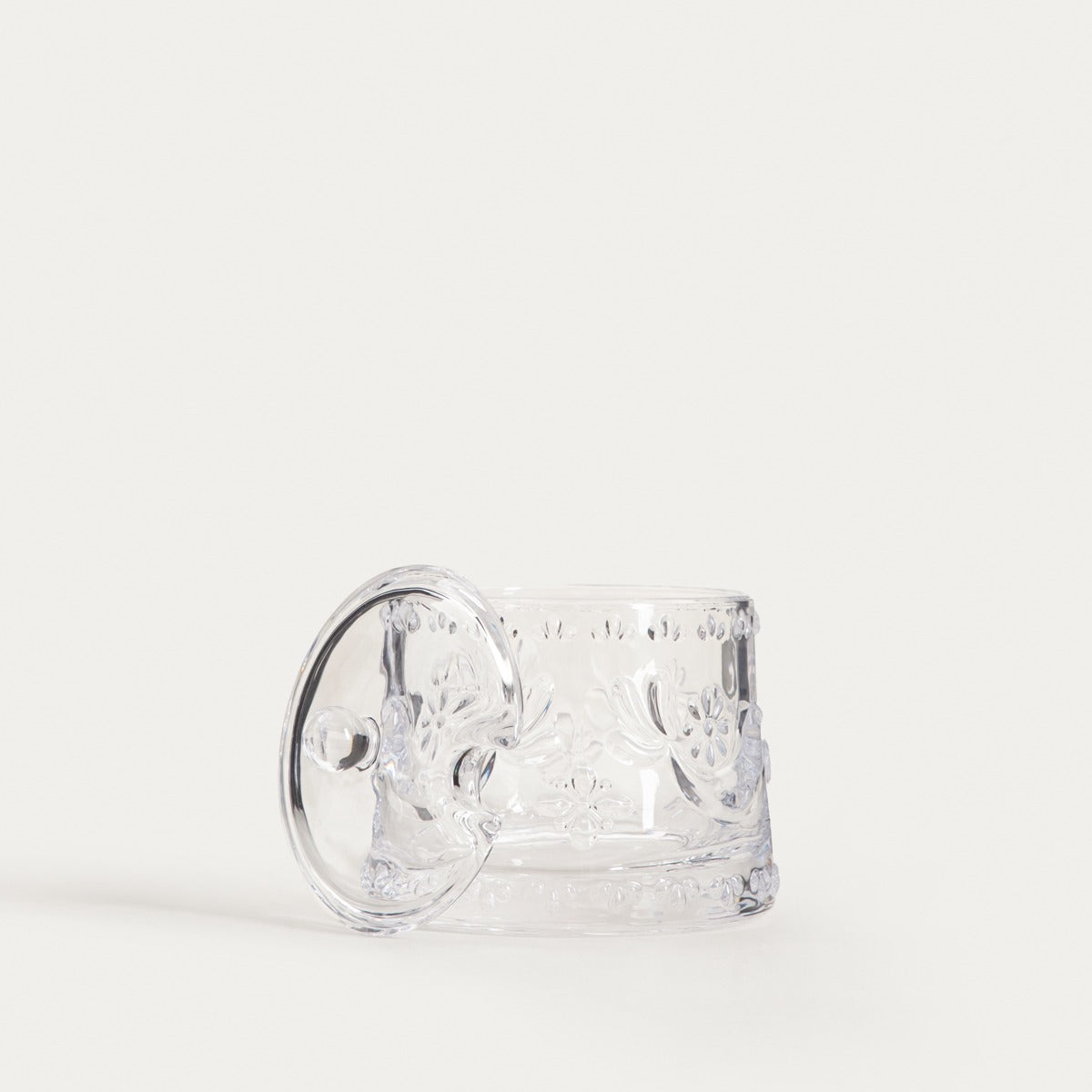 Creston Glass Sugar Bowl with Bird Motif 0.26L