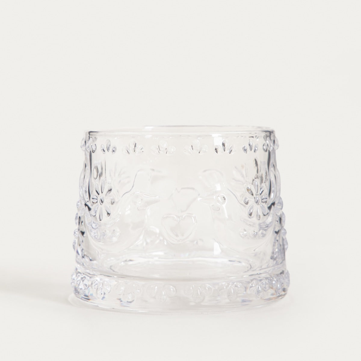 Creston Glass Sugar Bowl with Bird Motif 0.26L