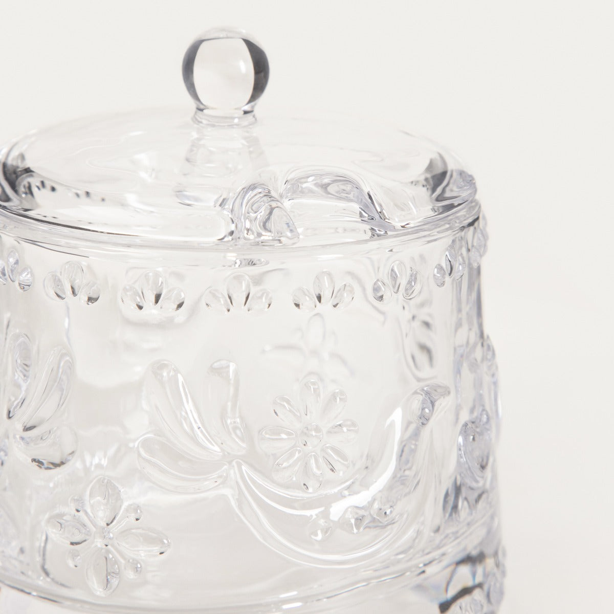 Creston Glass Sugar Bowl with Bird Motif 0.26L