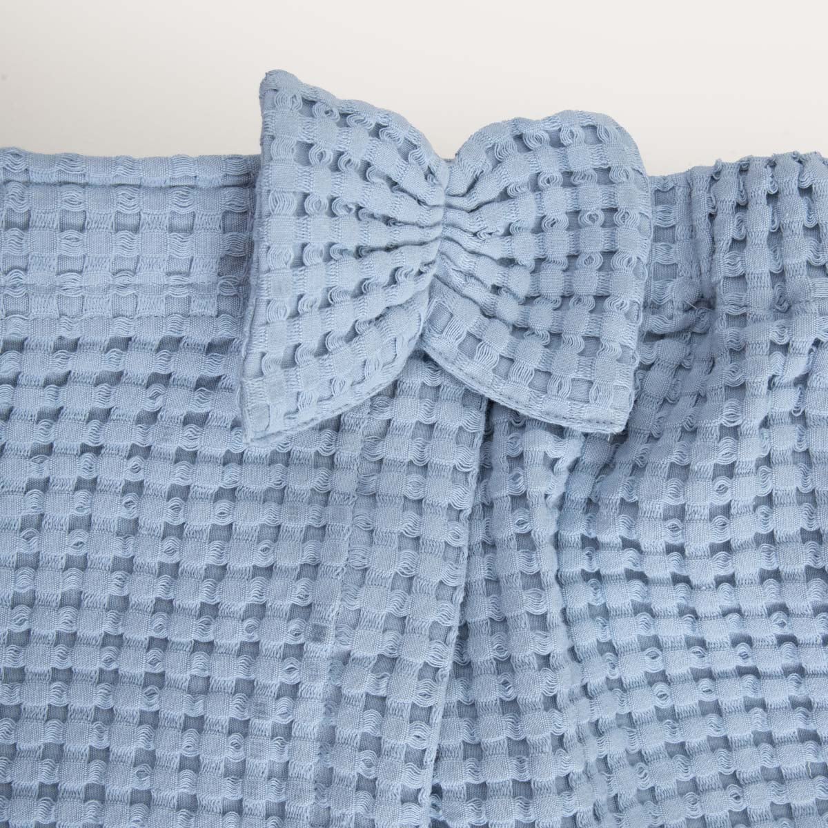 Blue VAFFEL Bath Towel with Velcro 145x75 cm