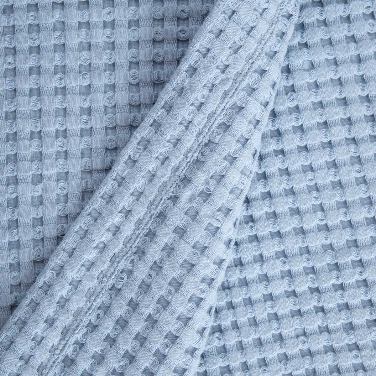 Blue VAFFEL Bath Towel with Velcro 145x75 cm
