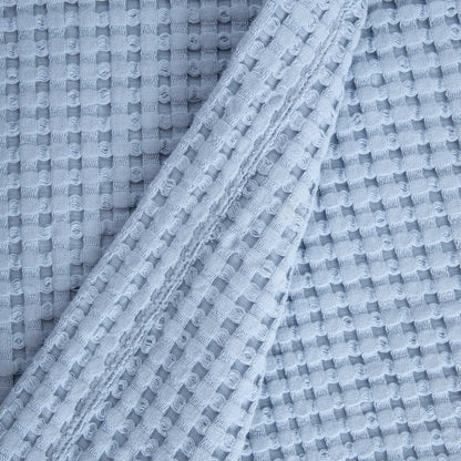 Blue VAFFEL Bath Towel with Velcro 145x75 cm