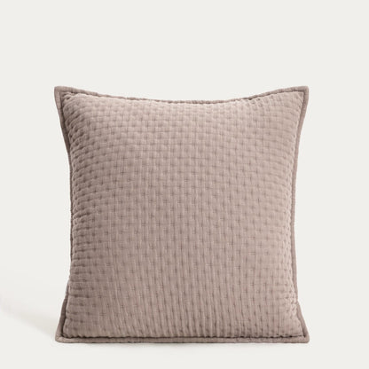 Anisha Beige Decorative Quilted Cushion Cover 45x45cm