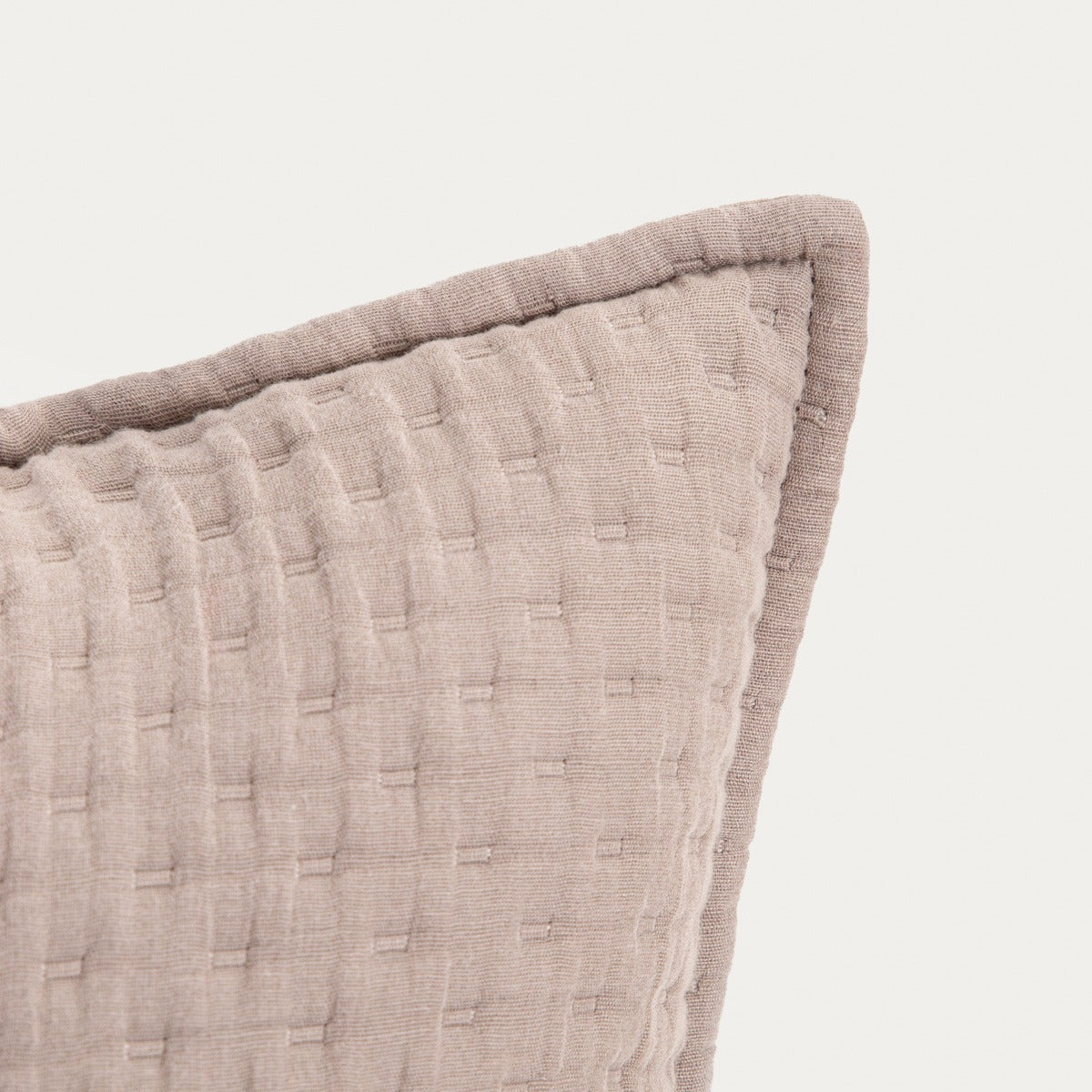 Anisha Beige Decorative Quilted Cushion Cover 45x45cm