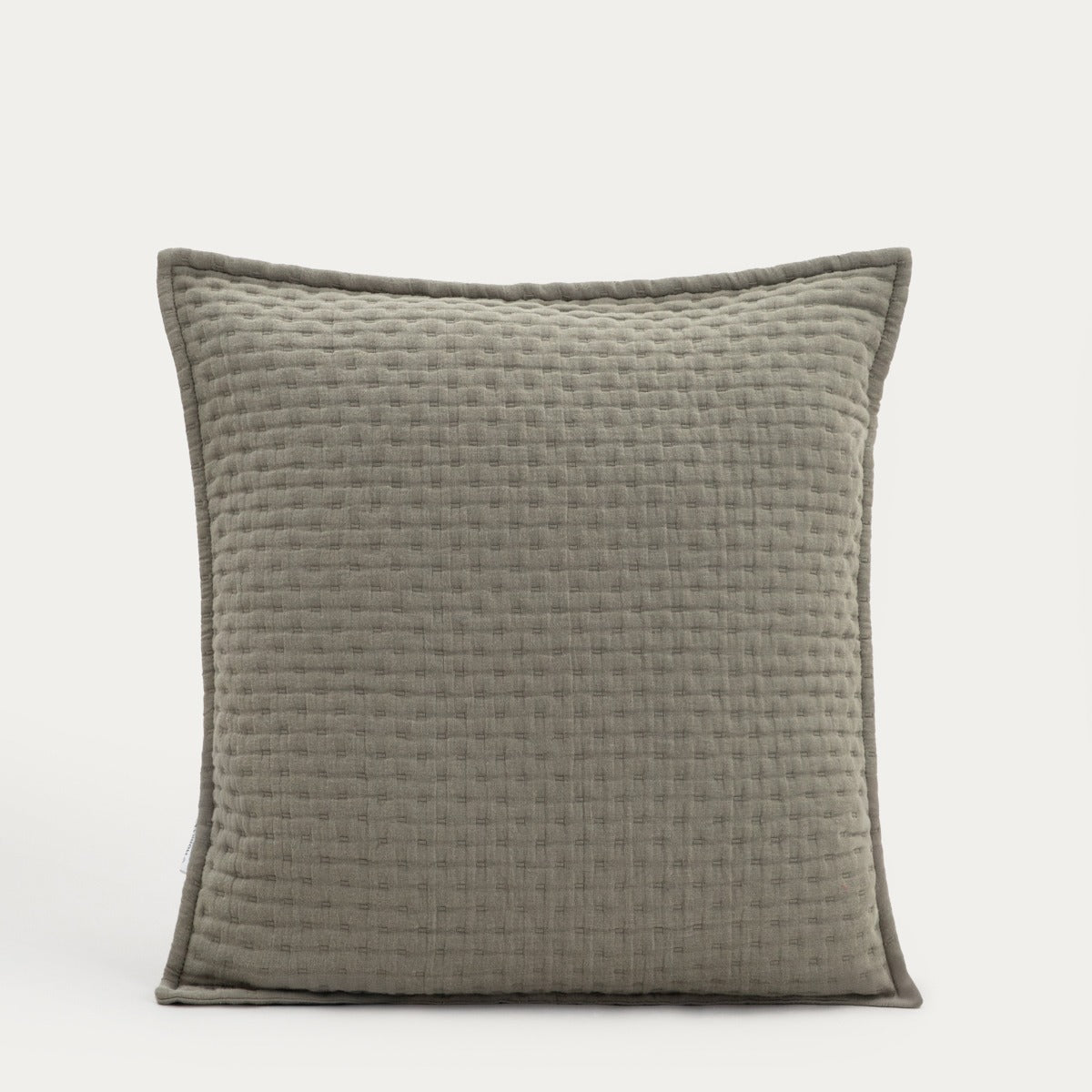 ANISHA Olive Decorative Quilted Cushion Cover 45x45cm