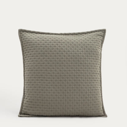 ANISHA Olive Decorative Quilted Cushion Cover 45x45cm