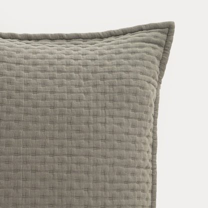 ANISHA Olive Decorative Quilted Cushion Cover 45x45cm