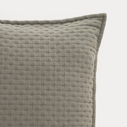 ANISHA Olive Decorative Quilted Cushion Cover 45x45cm