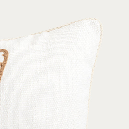 PREM Embroidered Starfish Pillowcase with Corduroy Trim 45x45cm