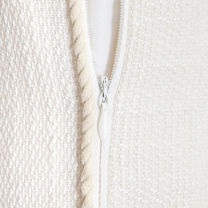 PREM Pillowcase with Embroidered Shell and Corduroy Trim 45x45cm