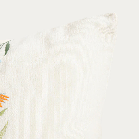 LAVIT Pillowcase with Embroidered Flowers 45x45cm