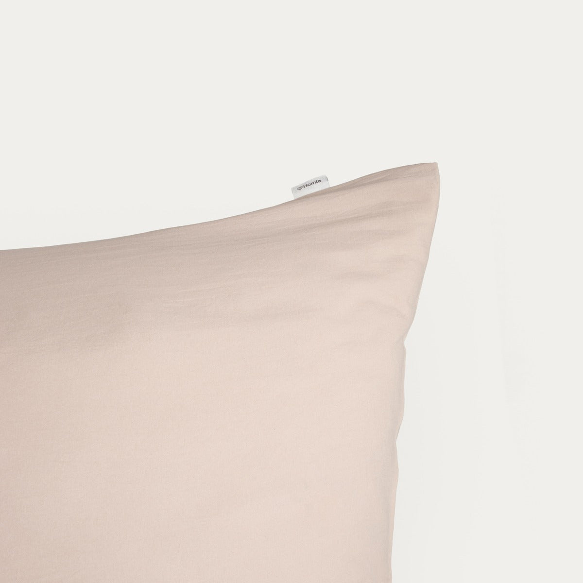 Set of Two MAISY Beige Microfibre Pillowcases 50x60 cm