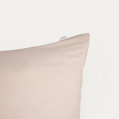 Set of Two MAISY Beige Microfibre Pillowcases 50x60 cm