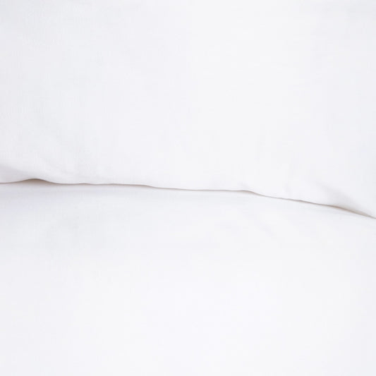 Set of Two MAISY White Microfibre Pillowcases 40x40 cm