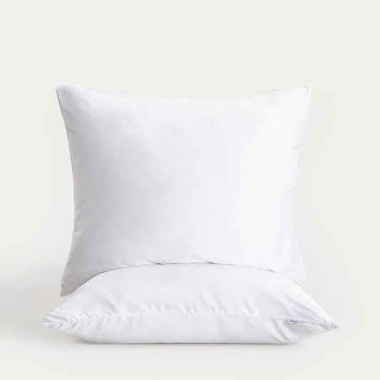 Set of Two MAISY White Microfibre Pillowcases 70x80 cm