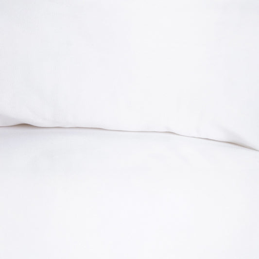 Set of Two MAISY White Microfibre Pillowcases 50x60 cm