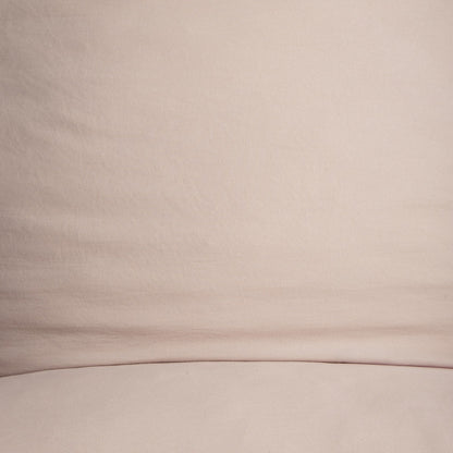Set of Two MAISY Beige Microfibre Pillowcases 70x80 cm