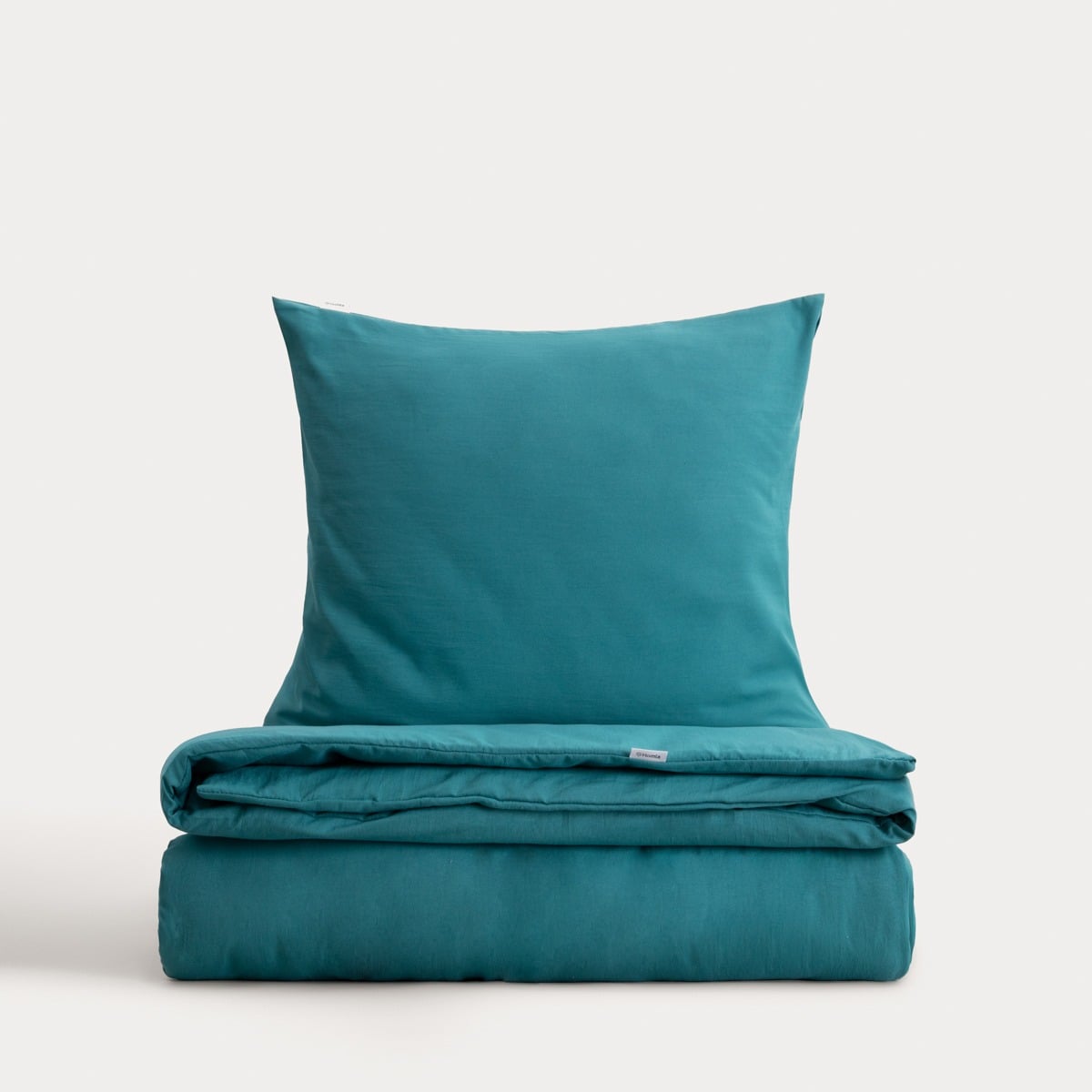 MAISY Washed Microfibre Turquoise Bedding Set 220x200 + 2 Pillowcases