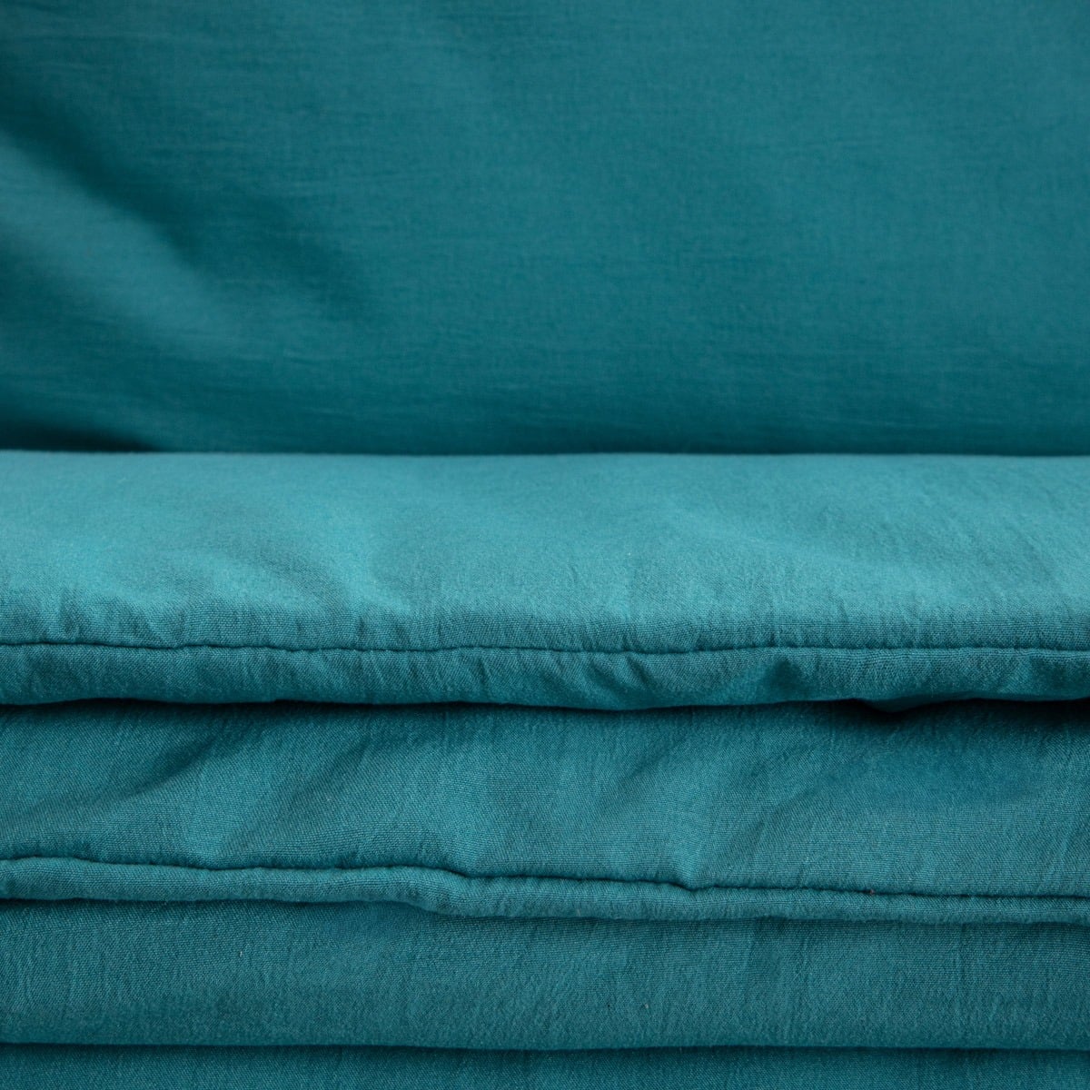 MAISY Washed Microfibre Turquoise Bedding Set 220x200 + 2 Pillowcases