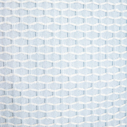 Poszewka RILEY Blue Cotton Cushion Cover with Geometric Stitching 45x45cm