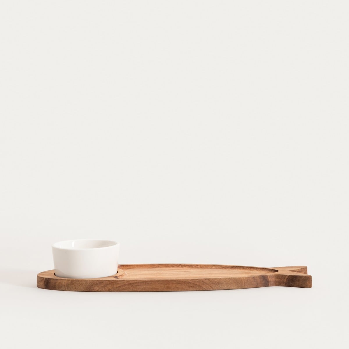 MOOKA Fish-Shaped Serving Set with Porcelain Bowl