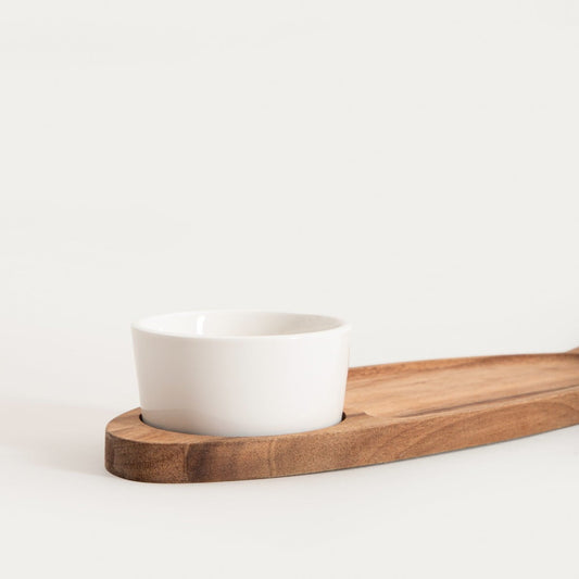 MOOKA Fish-Shaped Serving Set with Porcelain Bowl