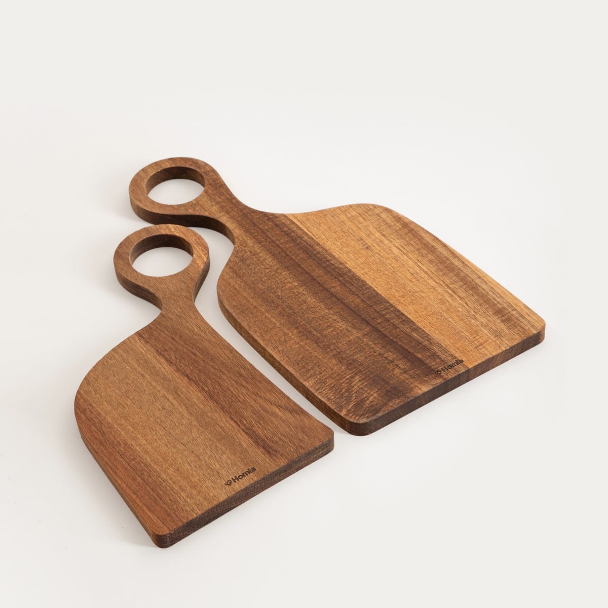 MOOKA Set of 2 Irregular Natural Wood Serving Boards