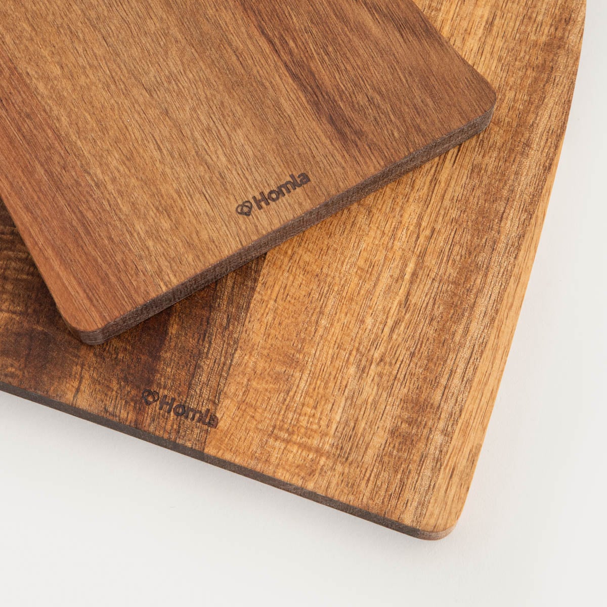 MOOKA Set of 2 Irregular Natural Wood Serving Boards