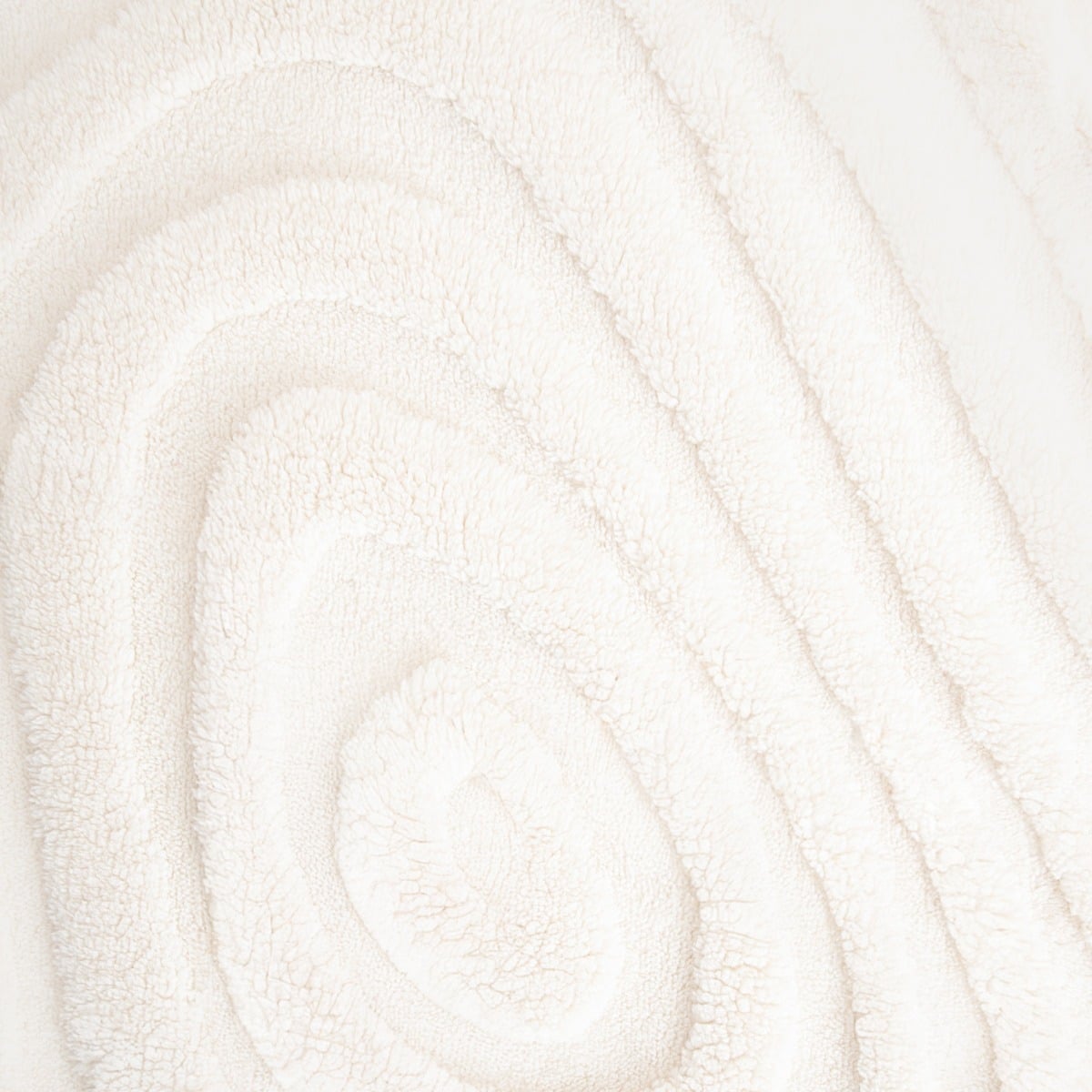 RAUL Fluffy Structured Pattern Ecru Blanket 150x200cm