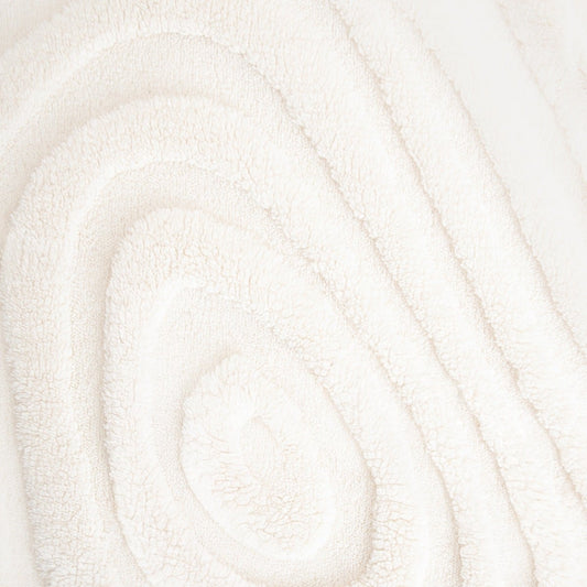 RAUL Fluffy Structured Pattern Ecru Blanket 150x200cm