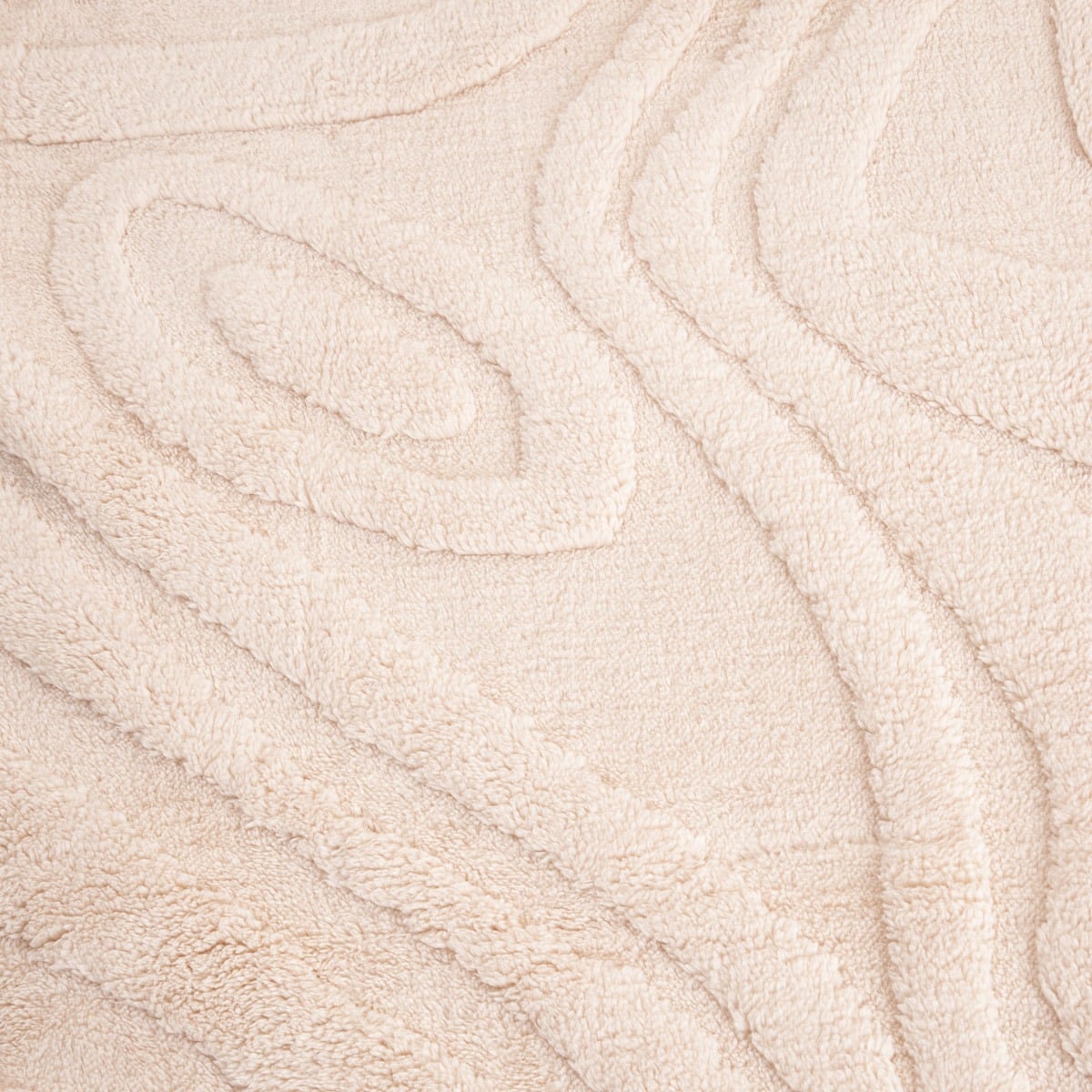 RAUL Fluffy Structured Pattern Beige Blanket 150x200cm