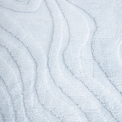 RAUL Blue Fluffy Blanket with Structured Pattern 150x200cm