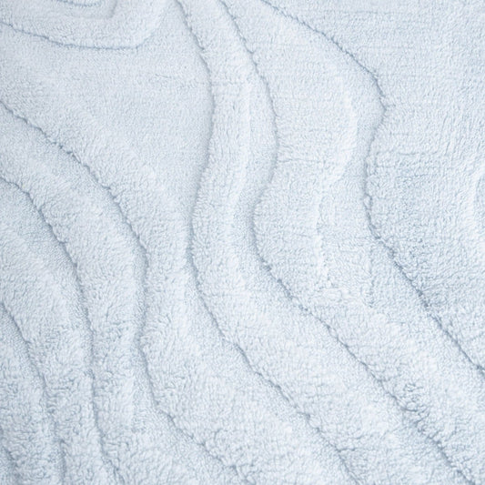 RAUL Blue Fluffy Blanket with Structured Pattern 150x200cm