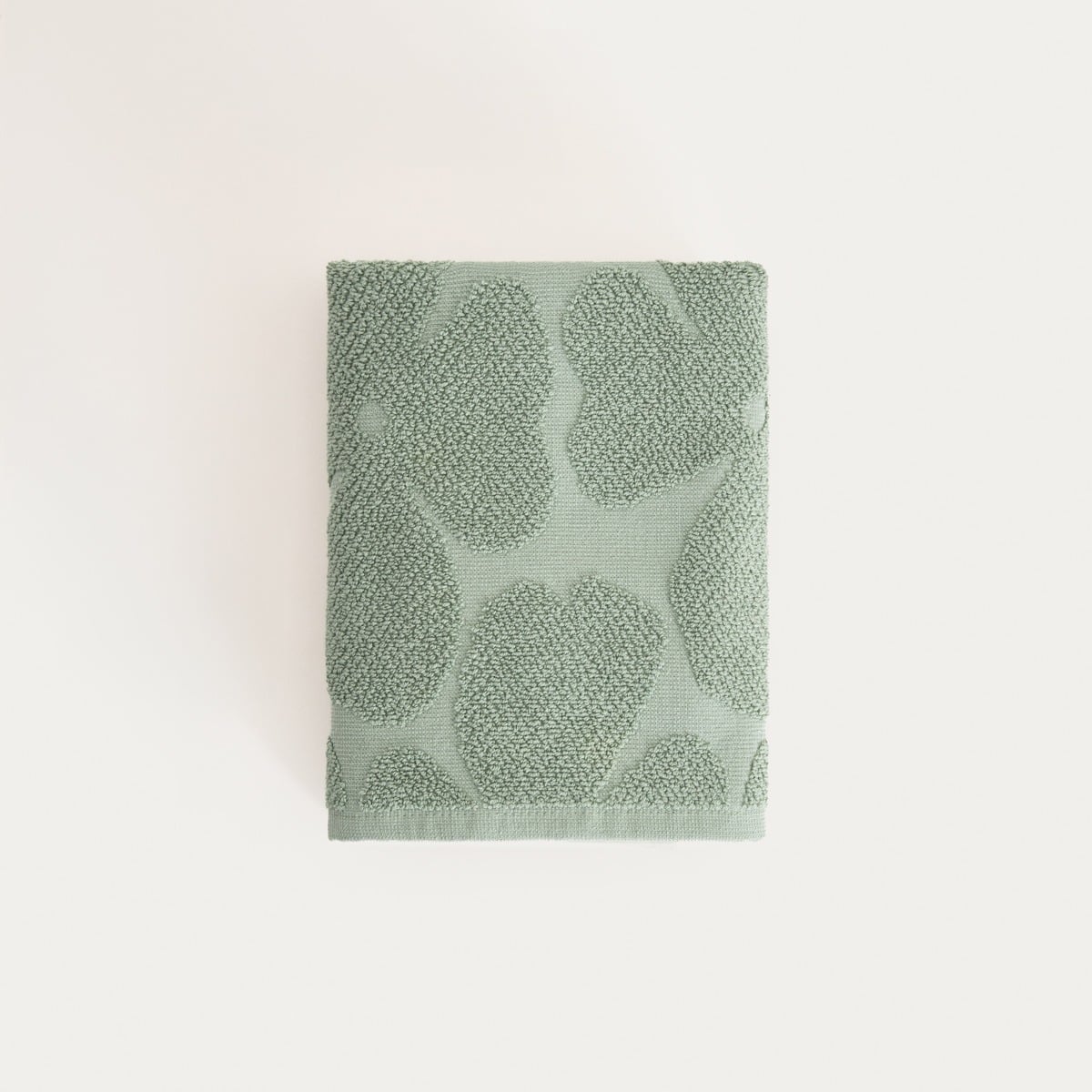 FLORES Pistachio Jacquard Towel 50x90 cm