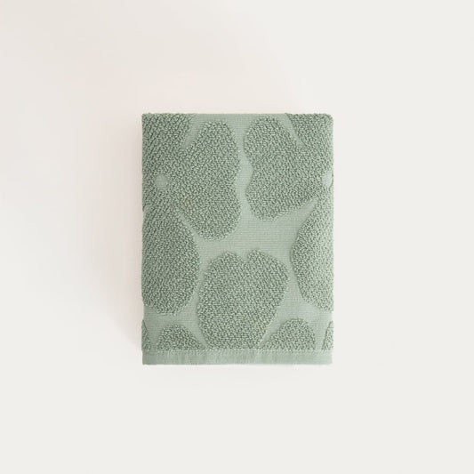FLORES Pistachio Jacquard Towel 50x90 cm