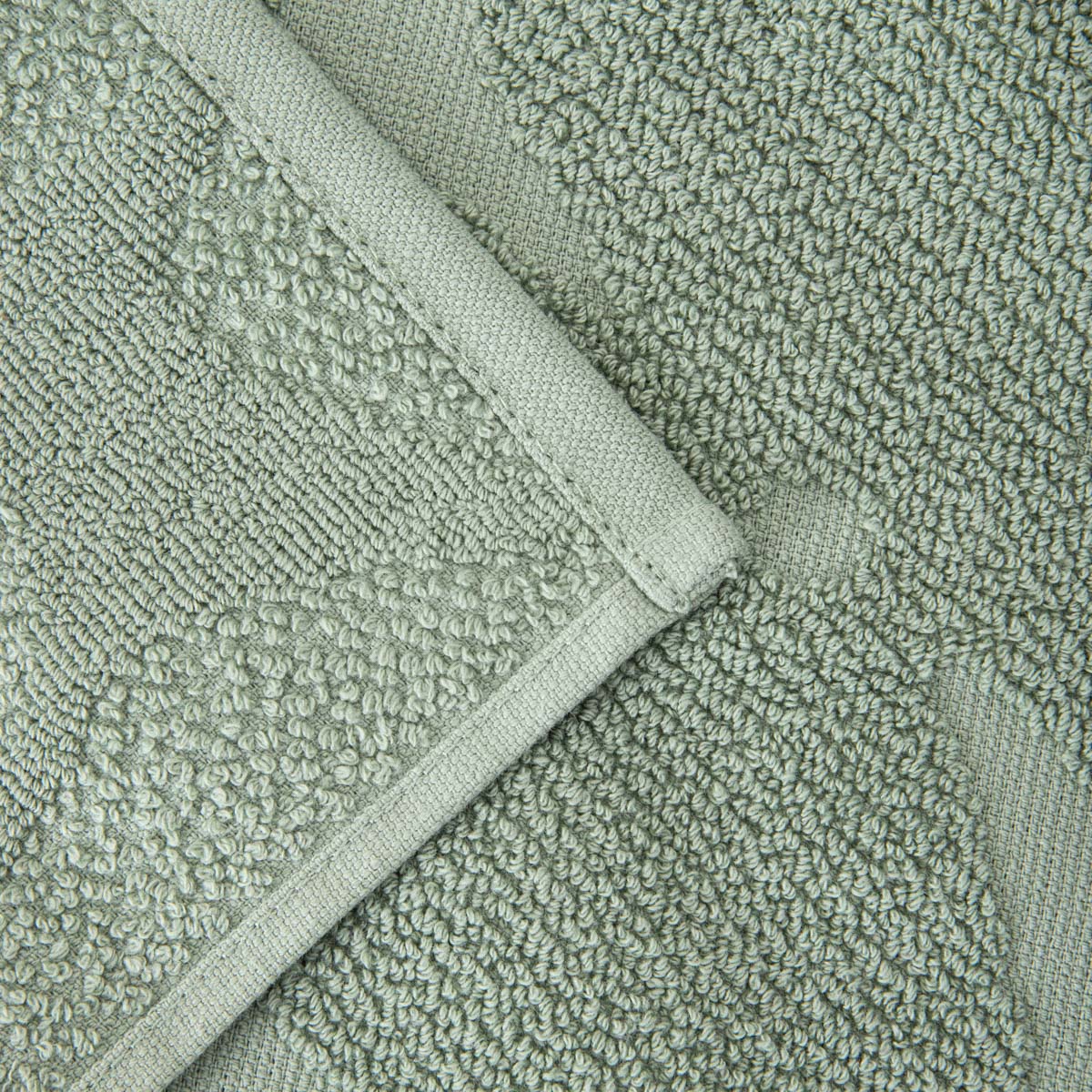 FLORES Pistachio Jacquard Towel 50x90 cm