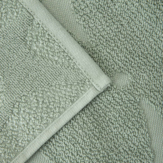 FLORES Pistachio Jacquard Towel 50x90 cm