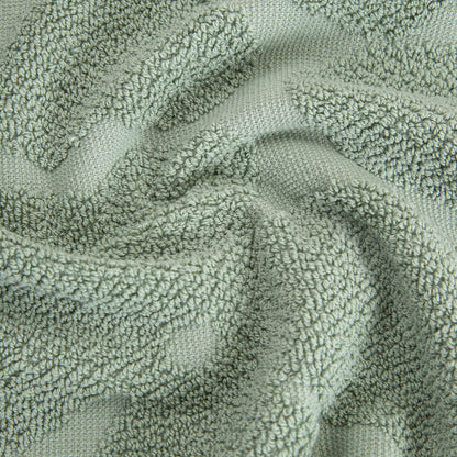 FLORES Pistachio Jacquard Towel 50x90 cm