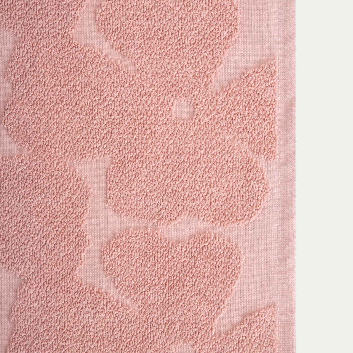 FLORES Pink Jacquard Cotton Towel 70x130 cm