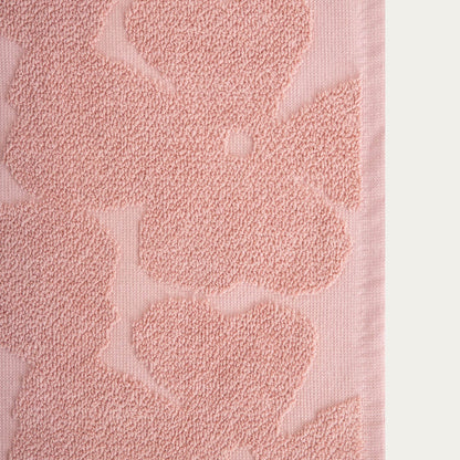 FLORES Pink Jacquard Cotton Towel 70x130 cm