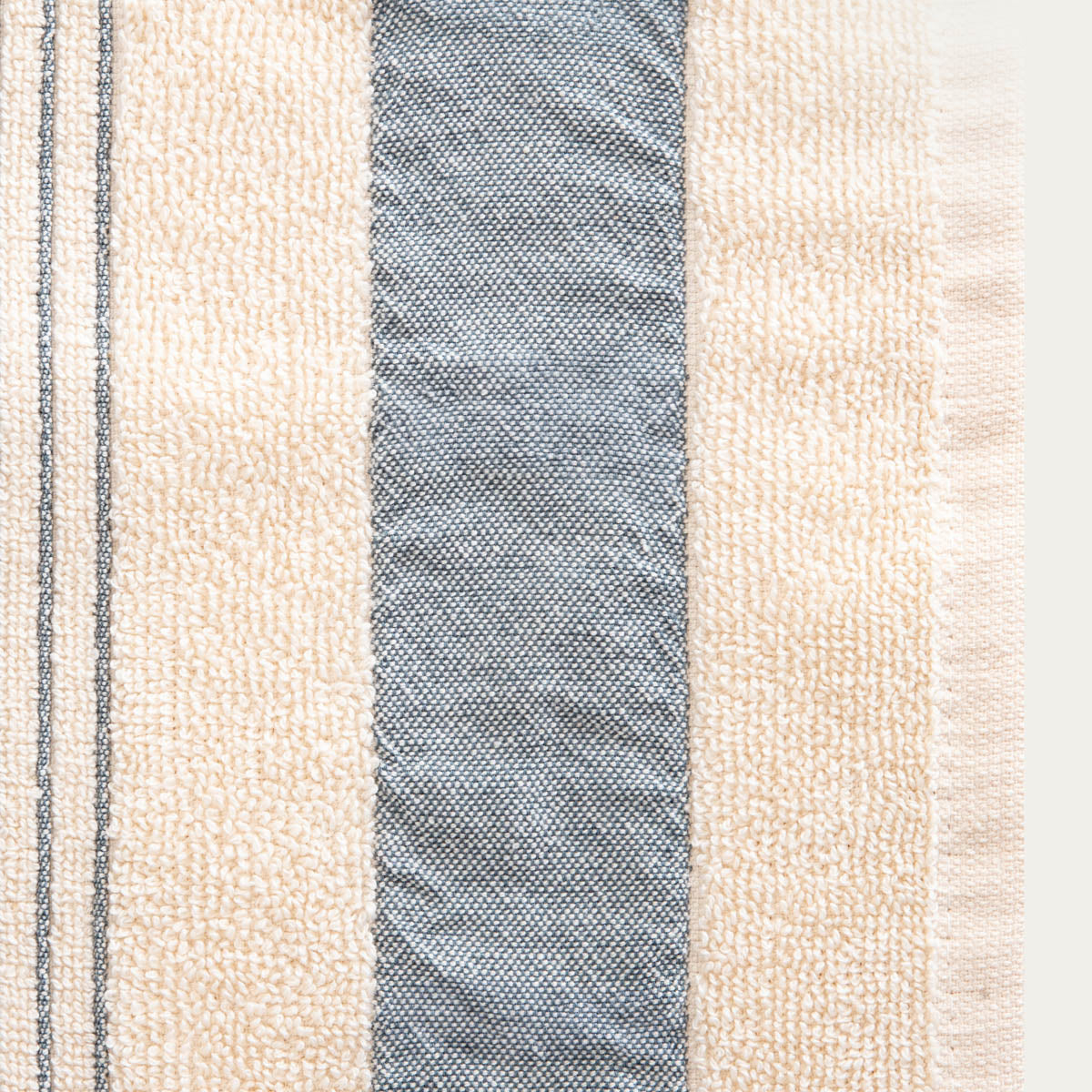 NEBO Blue Striped Cotton Towel 50x90 cm