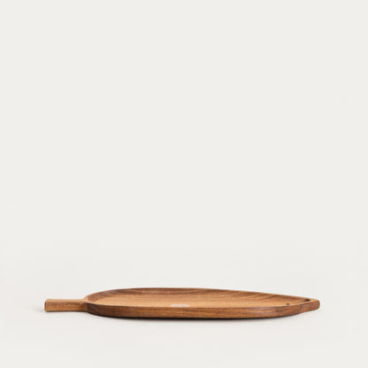 MOOKA Leaf-Shaped Serving Board 41x17 cm Natural Wood