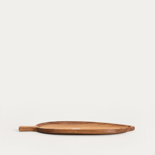 MOOKA Leaf-Shaped Serving Board 41x17 cm Natural Wood