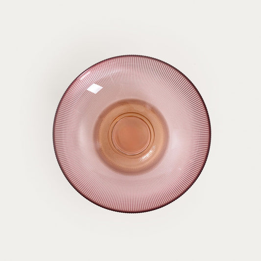 MEGALO Glass Platter Pink and Yellow 25 cm