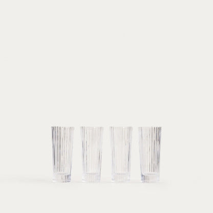 Set of vodka glasses Set of LYNN Fluted Vodka Glasses 0.05L